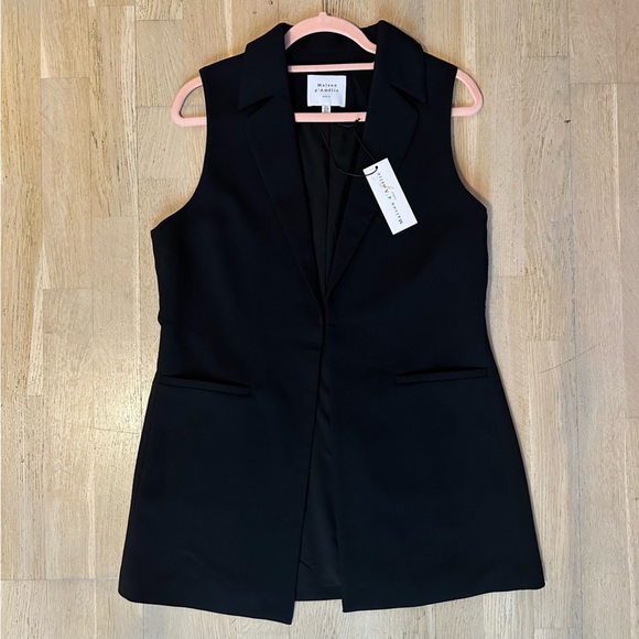 BNWT Maison D’Amelie Long Vest S - Picture 5 of 10